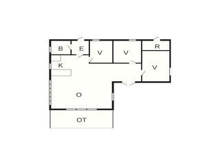 Vakantiehuis Ejsingholm Grondplan 32