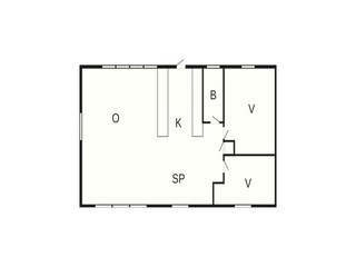 Vakantiehuis Sønderho Sogn Grondplan 20