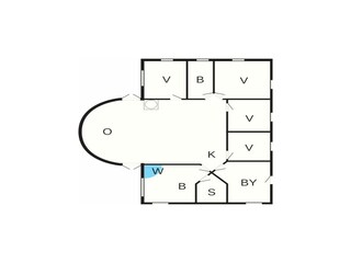 Vakantiehuis Virksund Grondplan 4