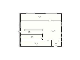 Casa per le vacanze Helligsø Pianta del piano 37