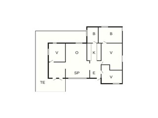 Vakantiehuis Anderslöv Grondplan 24