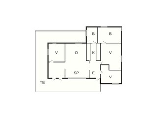 Vakantiehuis Anderslöv Grondplan 3