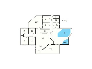 Vakantiehuis Løkken Grondplan 30