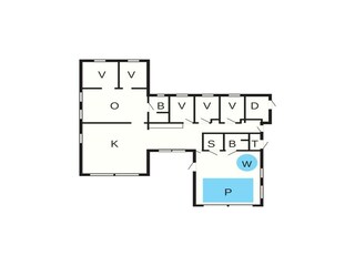 Casa per le vacanze Fjellerup Strand Pianta del piano 37