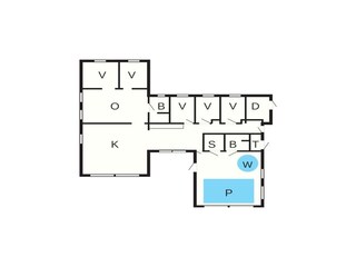 Vakantiehuis Fjellerup Strand Grondplan 37