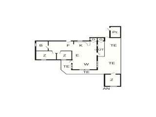 Vakantiehuis Fjand Grondplan 46