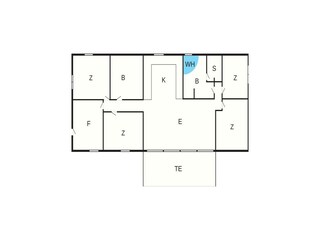 Vakantiehuis Fjellerup Strand Grondplan 30