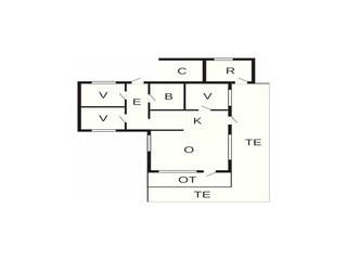 Vakantiehuis Hesselager Grondplan 21