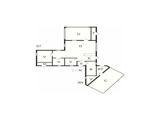 Vakantiehuis Spøttrup Grondplan 51