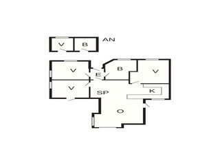 Vakantiehuis Fjellerup Strand Grondplan 21