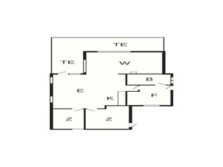 Vakantiehuis Børkop Grondplan 3