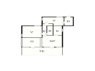 Maison de vacances Rønde Plan d'étage 28