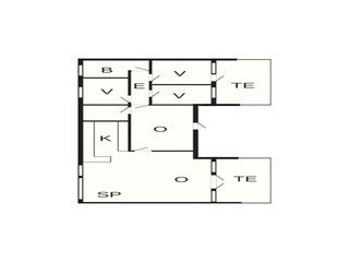 Casa de vacaciones Blåvand Plano de planta 37