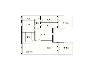 Vakantiehuis Blåvand Grondplan 3