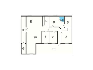 Ferienhaus Frøstrup Grundriss 4