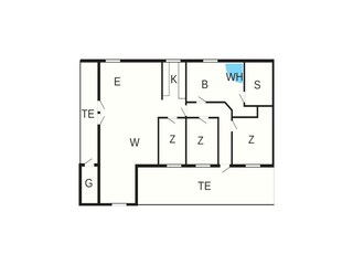 Casa de vacaciones Frøstrup Plano de planta 2