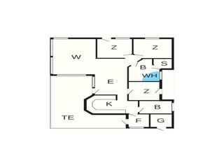 Casa de vacaciones Nørlev Strand Plano de planta 4