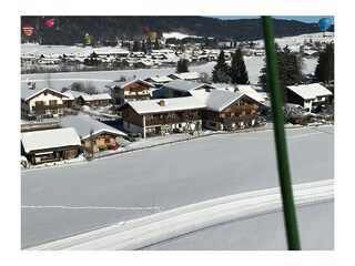 Unser Haus vom Heißluftballon