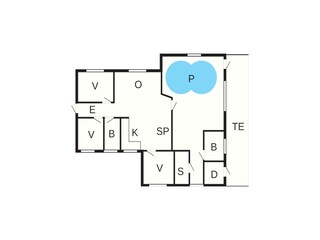 Casa de vacaciones Ørsted Plano de planta 36