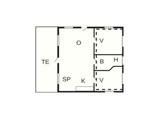 Vakantiehuis Skærbæk Grondplan 6