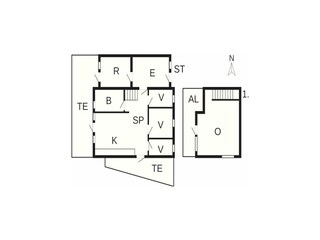 Vakantiehuis Bork Havn Grondplan 24