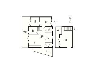 Vakantiehuis Bork Havn Grondplan 37