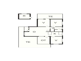 Casa de vacaciones Humlum Plano de planta 13