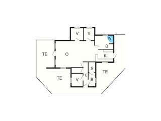 Vakantiehuis Hostrup Strand Grondplan 30