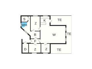 Vakantiehuis Hostrup Strand Grondplan 9