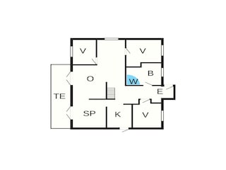 Vakantiehuis Hjarbæk Grondplan 43