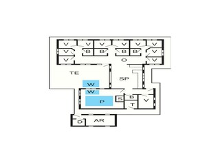 Vakantiehuis Lønstrup Grondplan 46