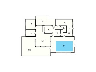 Vakantiehuis Saltum Grondplan 41