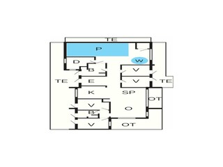 Vakantiehuis Sjølund Grondplan 38