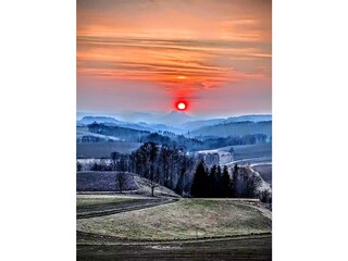 Sonnenuntergang auf dem Pfarrberg bei Lichtenhain