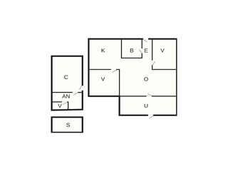 Vakantiehuis Handbjerg Grondplan 36