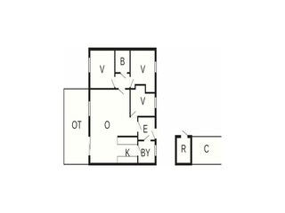 Vakantiehuis Pandrup Grondplan 34