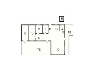 Vakantiehuis Hvalpsund Grondplan 2