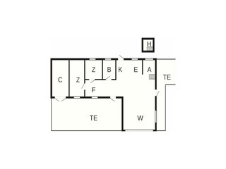 Vakantiehuis Hvalpsund Grondplan 3