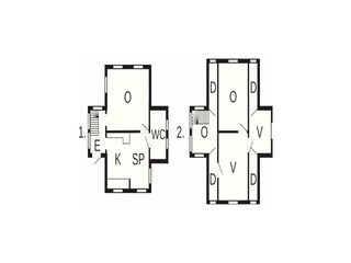 Vakantiehuis Laxne Grondplan 26