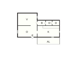 Vakantiehuis Lysekil Grondplan 16