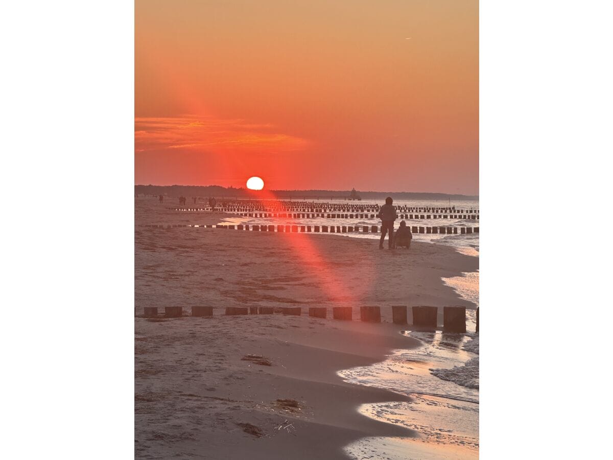 Die schönsten Sonnenuntergänge am Strand.