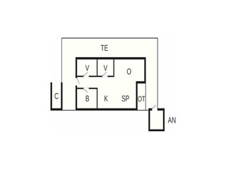 Maison de vacances Bjerregård Plan d'étage 55