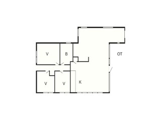 Vakantiehuis Aalbæk Grondplan 4