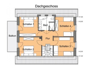 Grundriss Obergeschoß