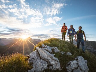 Mountain tour with sunrise