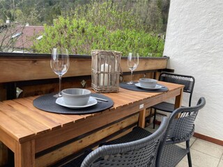Sitzgelegenheit am West-Balkon
