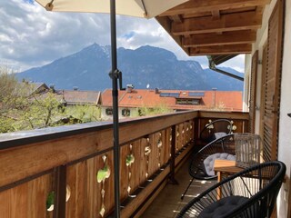 Sitzgelegenheit am Süd-Balkon
