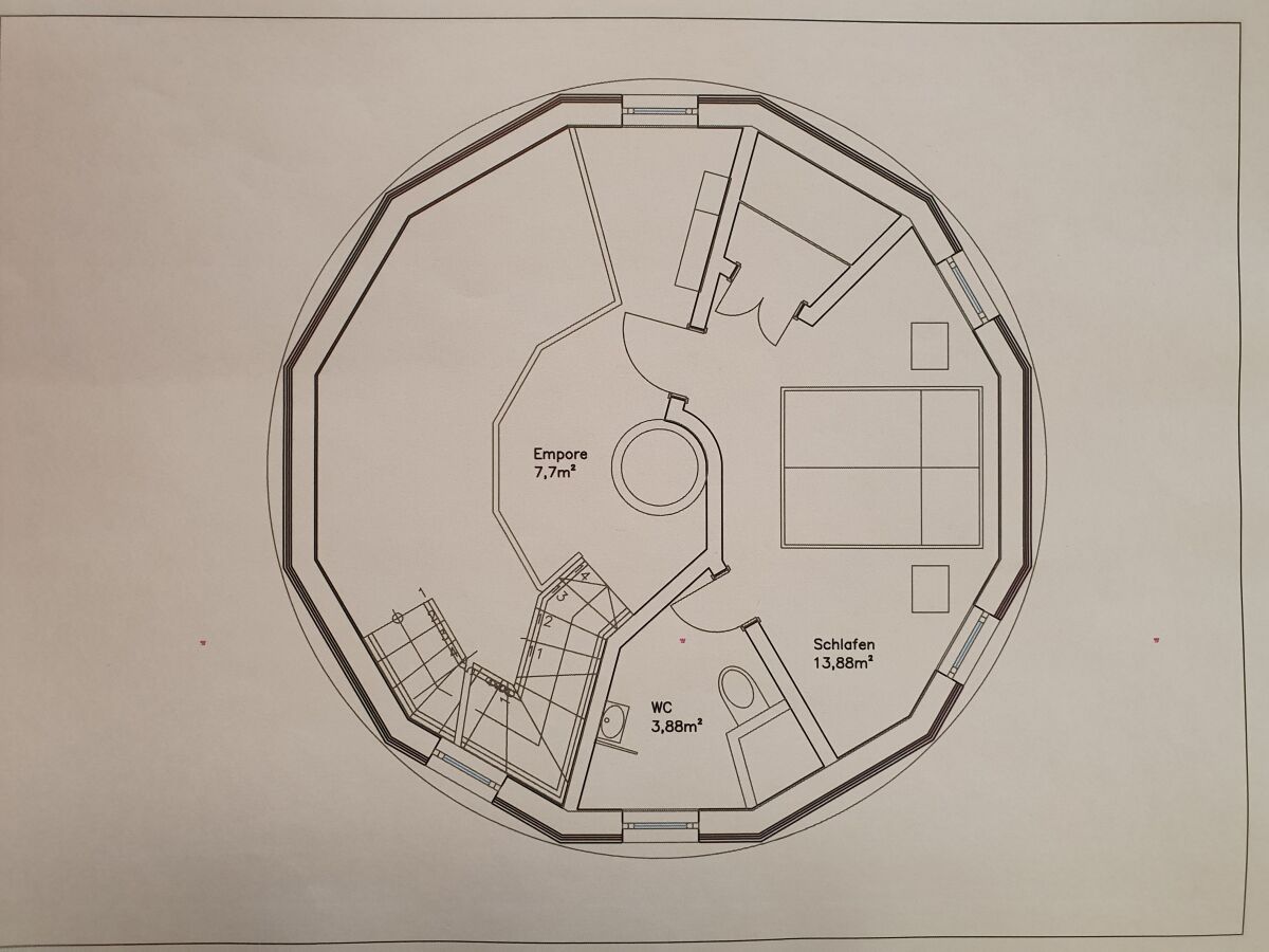 Kugelhaus Nordlichter Aurora Borealis OG Plan