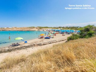 Strand at 3 km bei 'Torre Santa Sabina'