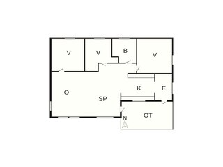 Casa de vacaciones Højby Plano de planta 37